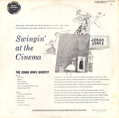 The Jonah Jones Quartet : Swingin' At The Cinema (LP, Album)