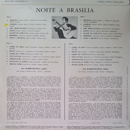 José Barrense-Dias : Noite A Brasilia (From Samba To Bossa-Nova) (LP)