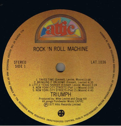 Triumph (2) : Rock & Roll Machine (LP, Album)