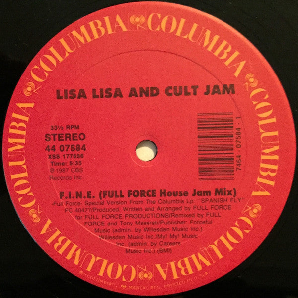 Lisa Lisa & Cult Jam : Everything Will B-Fine (12")