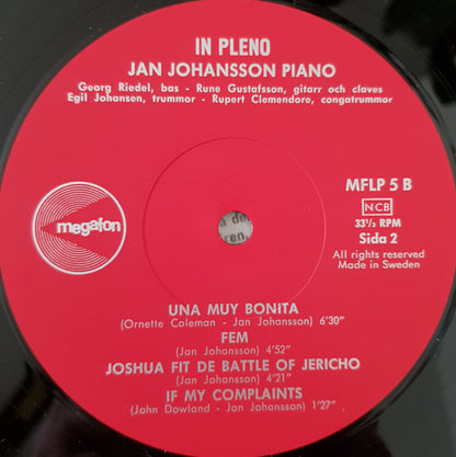 Jan Johansson : In Pleno (LP)