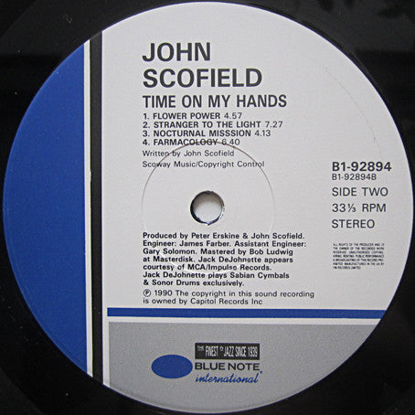 John Scofield : Time On My Hands (LP, Album)