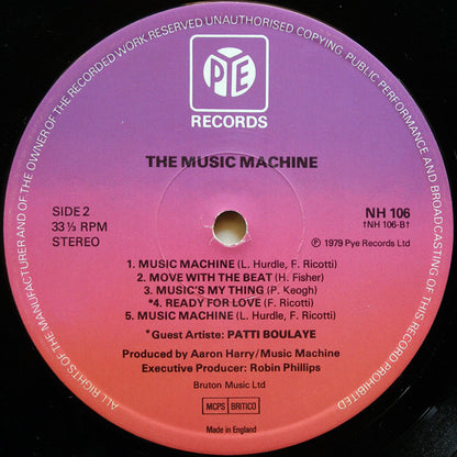 Music Machine (3) With Patti Boulaye : The Music Machine (LP, Album, Gat)