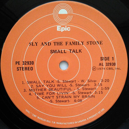 Sly & The Family Stone : Small Talk (LP, Album)