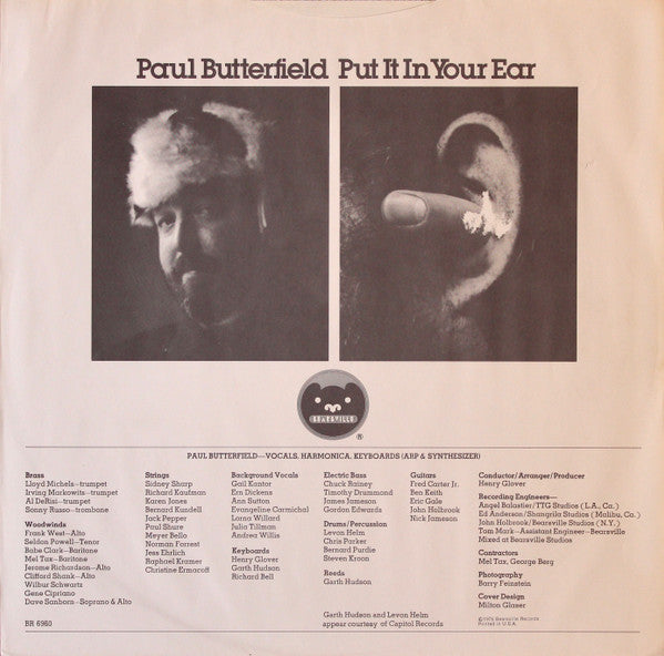 Paul Butterfield : Put It In Your Ear (LP, Album)