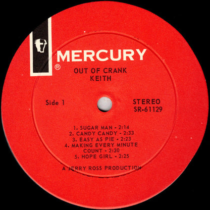 Keith (2) : Out Of Crank (LP, Album, Mer)