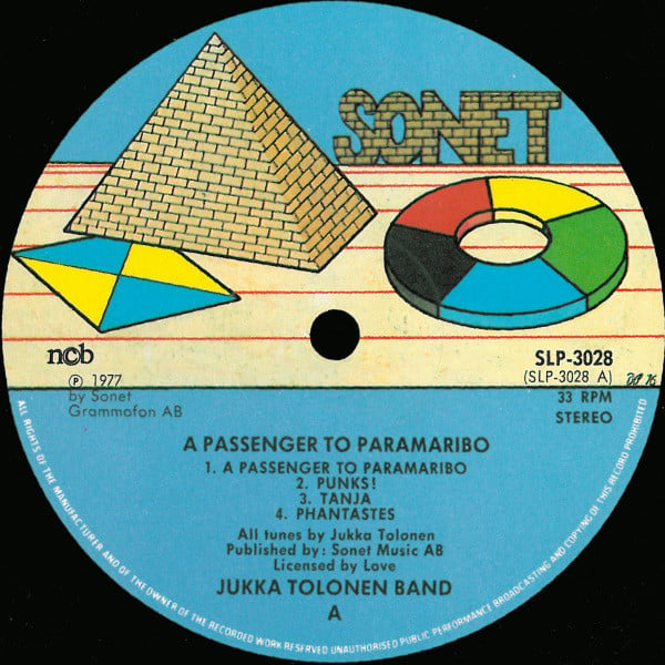 Jukka Tolonen : A Passenger To Paramaribo (LP, Album)