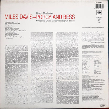 Miles Davis : Porgy And Bess (LP, Album, RE, RM)