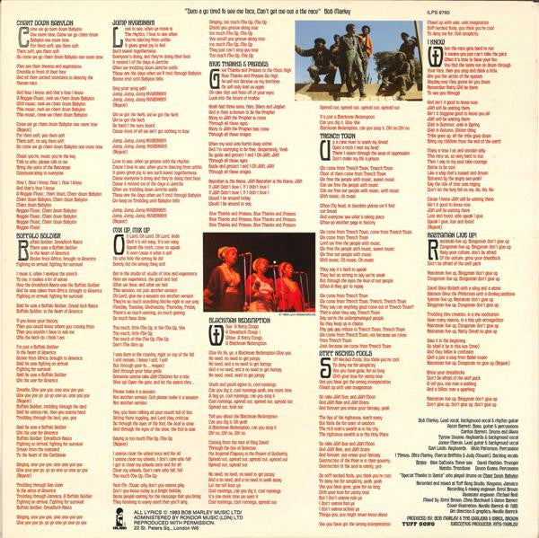 Bob Marley & The Wailers : Confrontation (LP, Album, Gat)