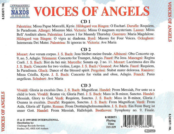 Various : Voices Of Angels (3xCD, Comp, RM)
