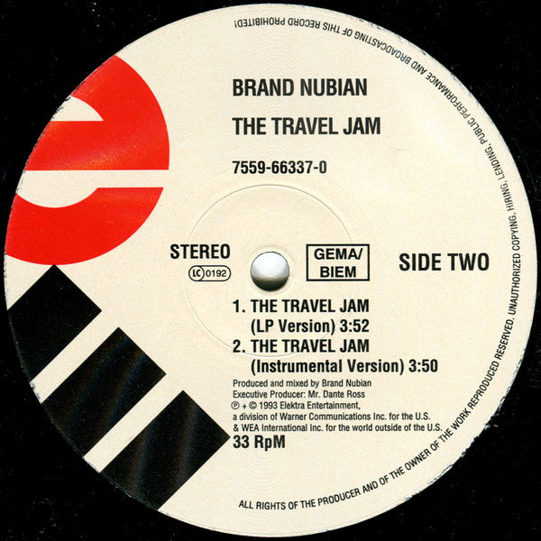 Brand Nubian : Love Me Or Leave Me Alone (12")