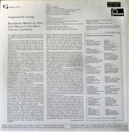 Benediktiner Mönche Der Abtei Saint-Maurice & Saint-Maur : Die Stille Von Clervaux, Gregorianische Gesänge (LP, Album)
