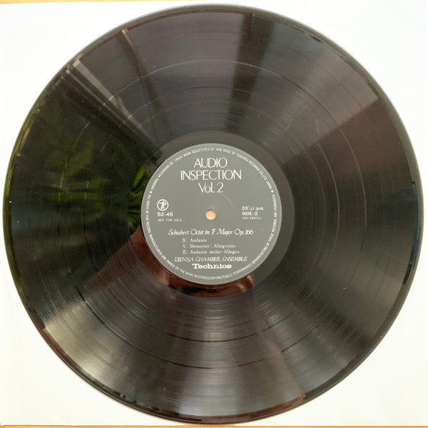 Wiener Kammerorchester : Schubert Octet In F Major Op.166 - Audio Inspection Vol. 2 (LP, Promo, Eng)