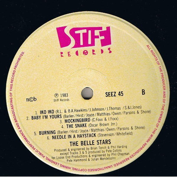 The Belle Stars : The Belle Stars (LP, Album)