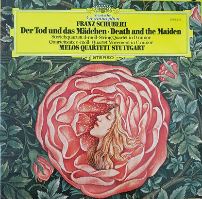 Franz Schubert, Melos Quartett : Der Tod Und Das Mädchen • Death And The Maiden  (Streichquartett D-Moll • String Quartet In D Minor) / Quartettsatz C-Moll • Quartet Movement In C Minor (LP, RE)