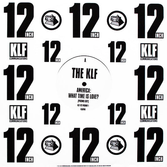 The KLF : America: What Time Is Love? (12", Promo)