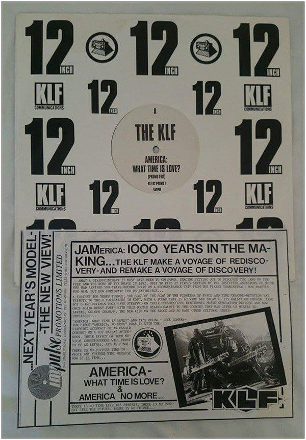 The KLF : America: What Time Is Love? (12", Promo)