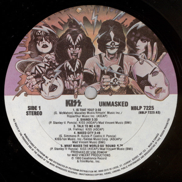 Kiss : Unmasked (LP, Album)