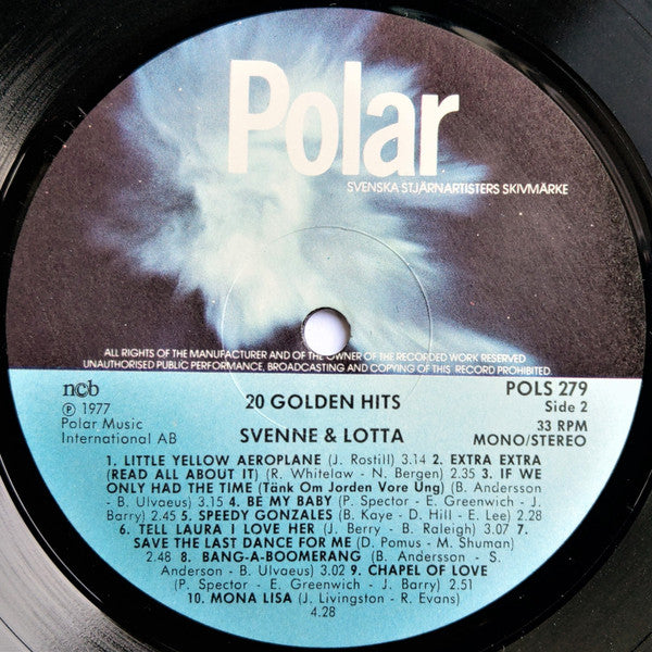 Svenne & Lotta : 20 Golden Hits (LP, Comp)