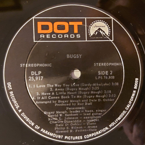 Bugsy Maugh : Bugsy (LP, Album)