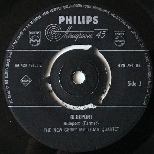 The New Gerry Mulligan Quartet : Blueport (7", Single)