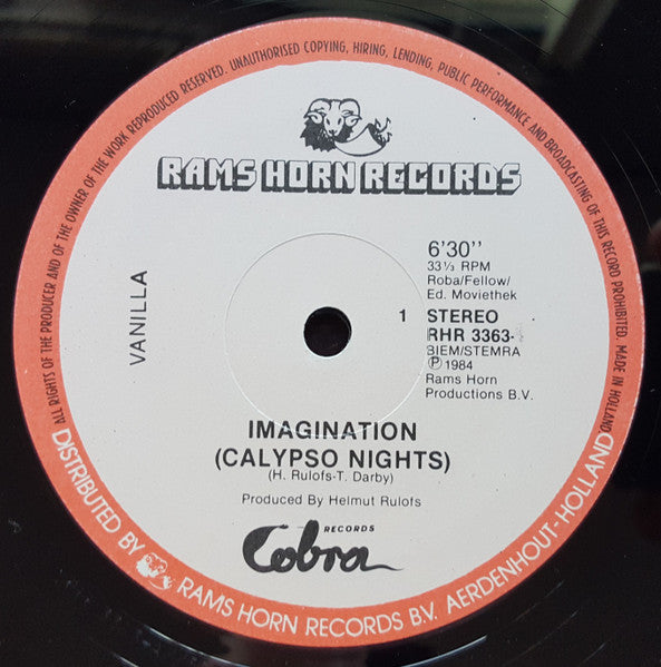 Vanilla (4) : Imagination (Calypso Nights) (12", Maxi)