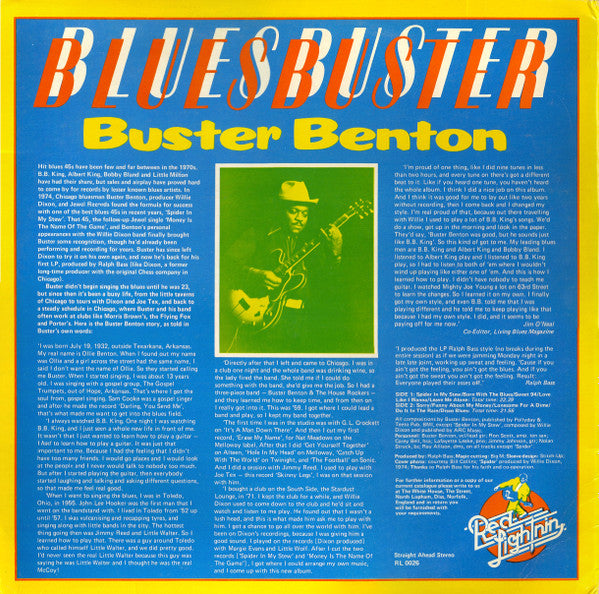 Buster Benton : Bluesbuster (LP, Album, RE)