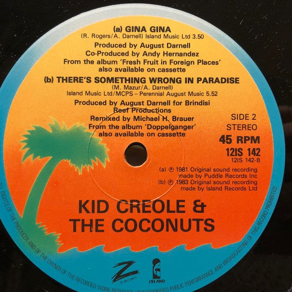 Kid Creole And The Coconuts : The Lifeboat Party (12")