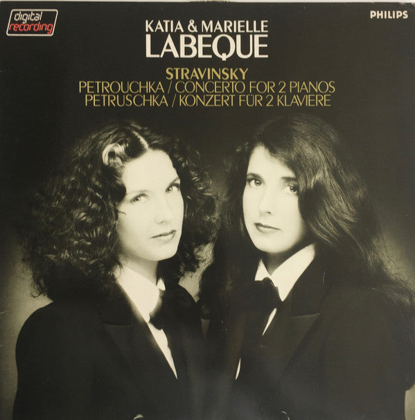 Igor Stravinsky - Katia Et Marielle Labèque : Petrouchka / Concerto For 2 Pianos (LP, Album)