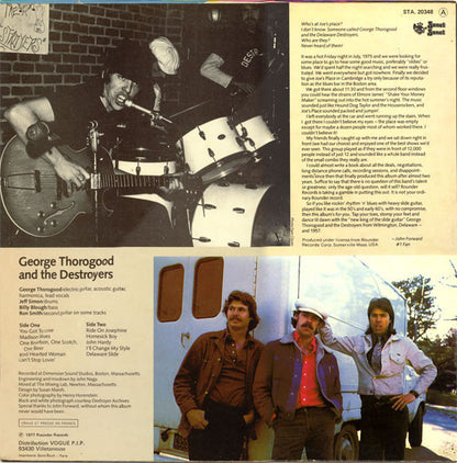 George Thorogood & The Destroyers : George Thorogood And The Destroyers (LP, Album)
