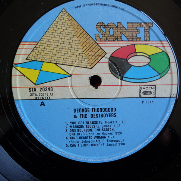 George Thorogood & The Destroyers : George Thorogood And The Destroyers (LP, Album)