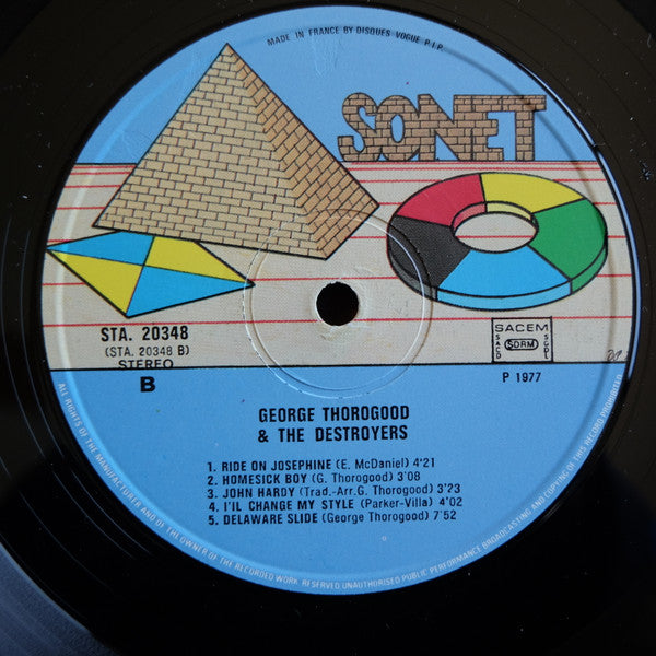 George Thorogood & The Destroyers : George Thorogood And The Destroyers (LP, Album)