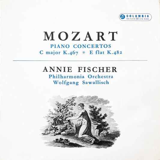 Wolfgang Amadeus Mozart -  Annie Fischer : Piano Concertos - C Major K.467; E Flat K.482 (LP, Mono)