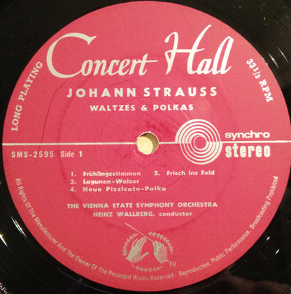 Johann Strauss Jr. - Orchester Der Wiener Staatsoper, Heinz Wallberg : Waltzes & Polkas (LP)