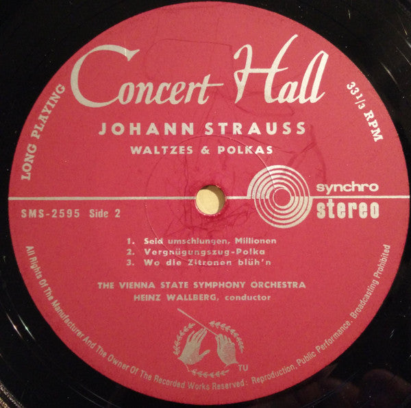 Johann Strauss Jr. - Orchester Der Wiener Staatsoper, Heinz Wallberg : Waltzes & Polkas (LP)