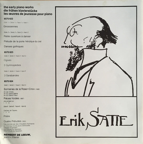 Erik Satie : The Early Piano Works (3xLP, Comp + Box)