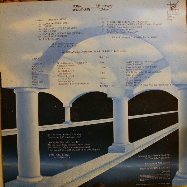 John Williams (7) : The Height Below (LP, Album)