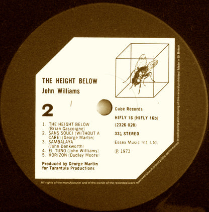 John Williams (7) : The Height Below (LP, Album)