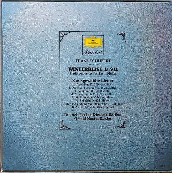 Franz Schubert, Dietrich Fischer-Dieskau, Gerald Moore : Winterreise Und 8 Ausgewählte Lieder (2xLP + Box, Comp)