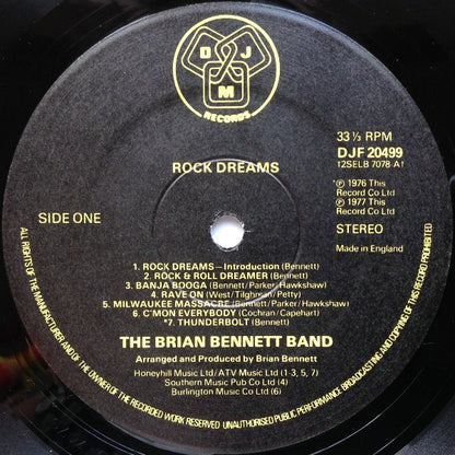 Brian Bennett Band : Rock Dreams (LP, Album)