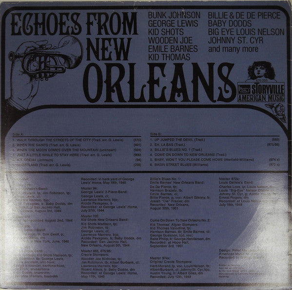 Various : Echoes From New Orleans (LP, Comp, Mono)
