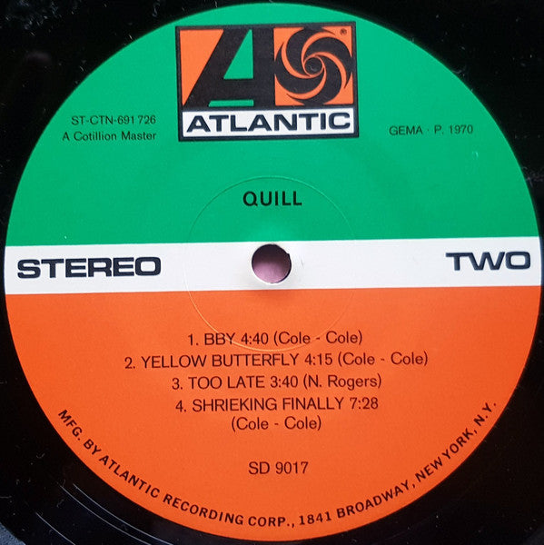 Quill (2) : Quill (LP, Album)