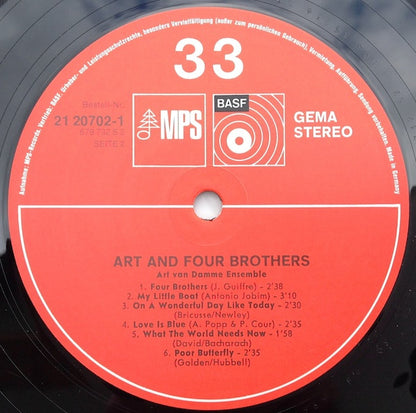 Art Van Damme Ensemble : Art And Four Brothers (LP, Album, RP)