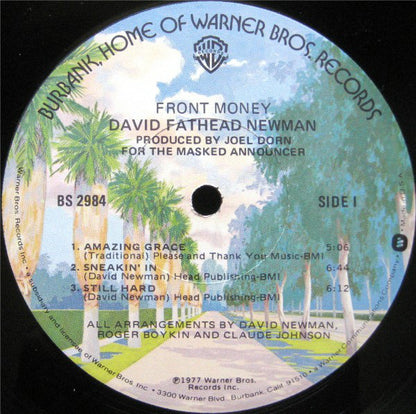 David "Fathead" Newman : Front Money (LP, Album, Los)