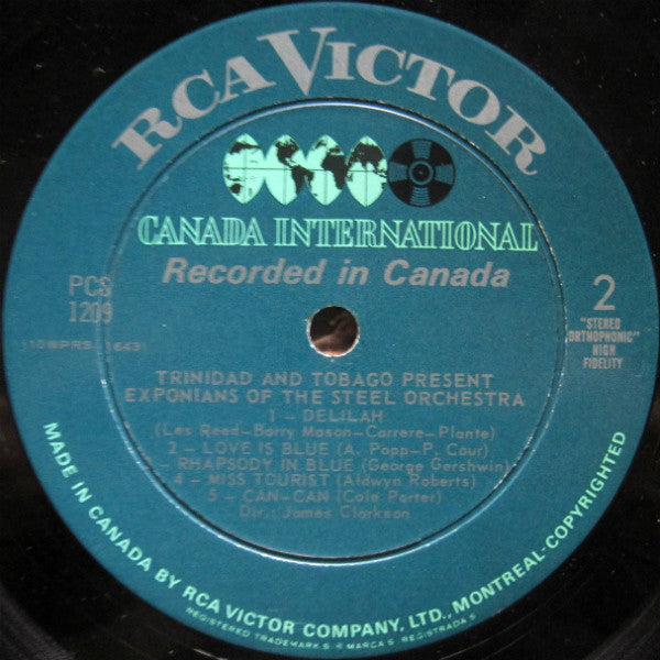 Trinidad And Tobago Exponians Steel Orchestra : Trinidad And Tobago Present Exponians Of The Steel Orchestra (LP, Album)
