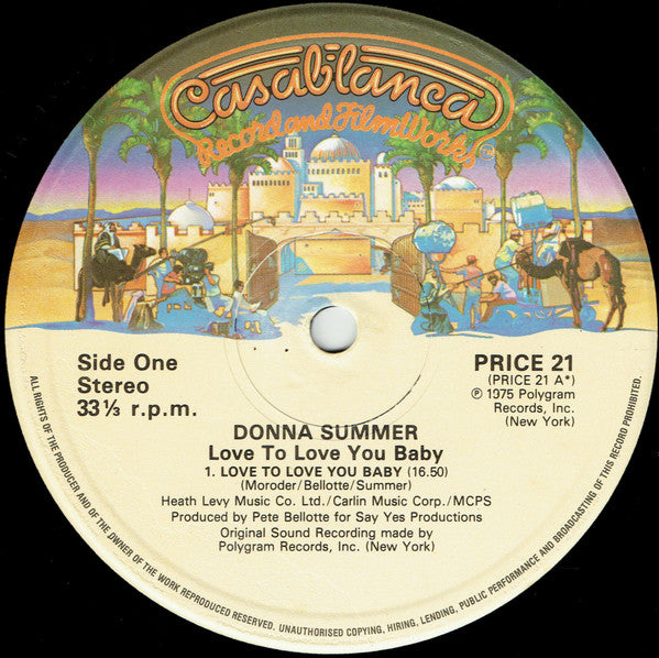 Donna Summer : Love To Love You Baby (LP, Album, RE)