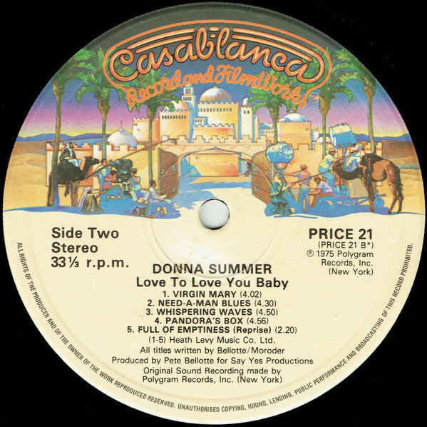 Donna Summer : Love To Love You Baby (LP, Album, RE)