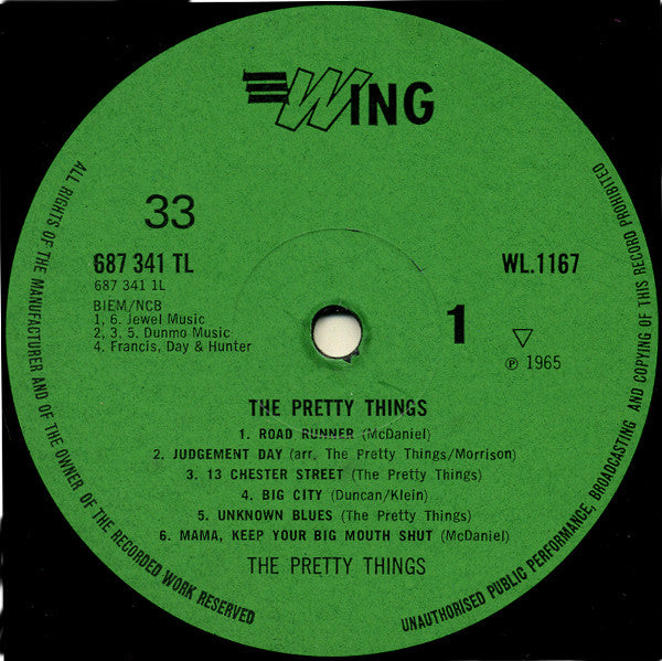 The Pretty Things : The Pretty Things (LP, Album, RE)