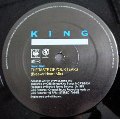 King : The Taste Of Your Tears (12", Single)