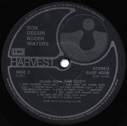 Ron Geesin & Roger Waters : Music From The Body (LP, Album, RE)